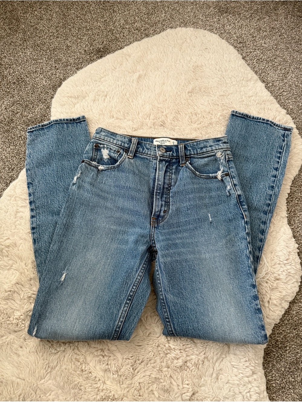 Abercrombie & Fitch Women's Light Blue  Jeans
